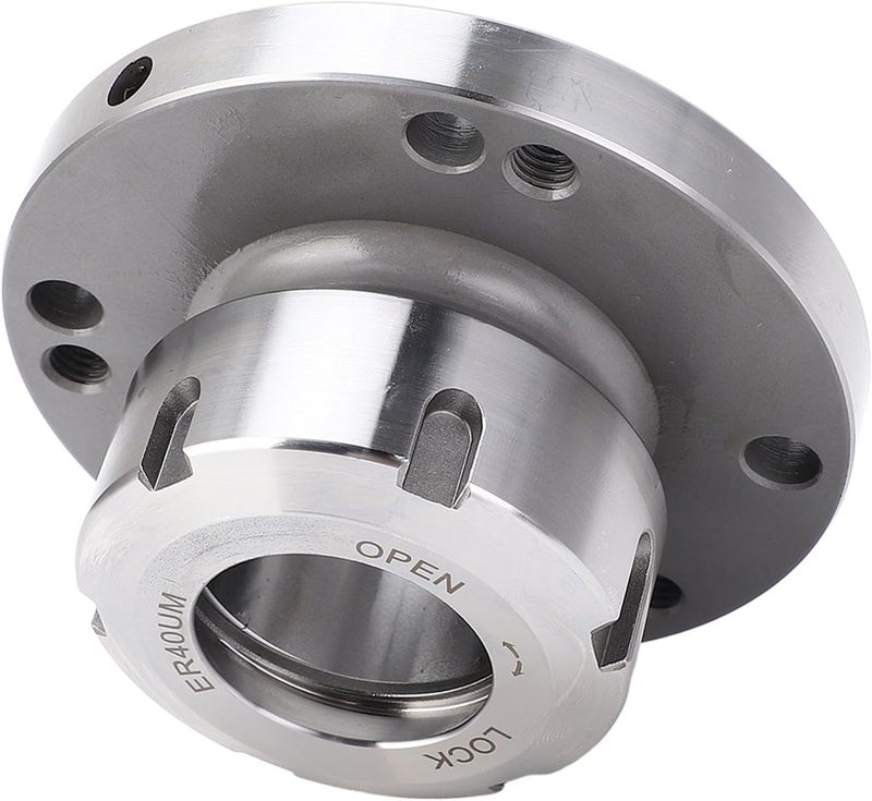 Miskall ER40 Collet Lathe Chuck Carbon Steel Compact Replacement 100mm Diameter Carbon Steel Clamping Collet Holder for Lathe CNC Milling Machine - Image 2